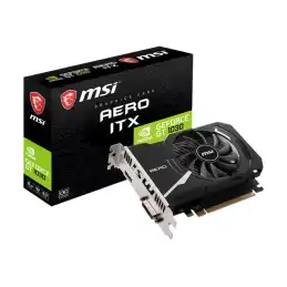 MSI GT 1030 AERO ITX 2GD4 OC - Carte graphique - GF GT 1030 - 2 Go DDR4 - PCIe 3.0... (GEFORCE GT 1030 AERO ITX 2GD4 OC)_3